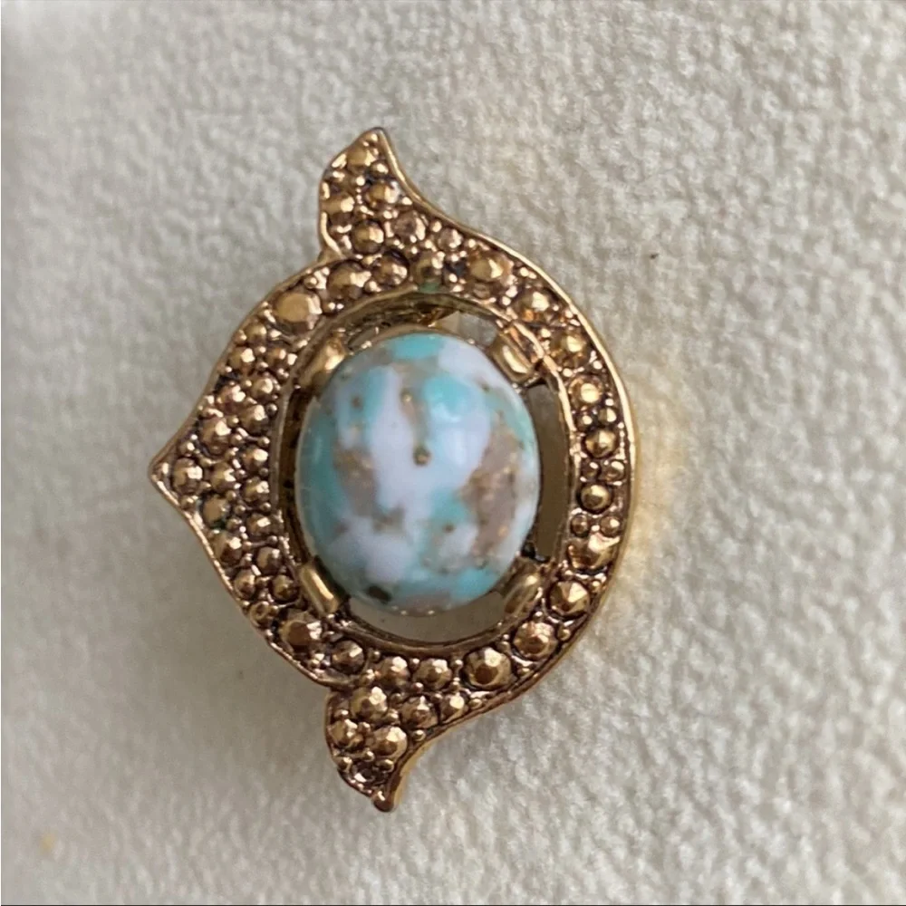 Vintage Sarah Coventry clip on earrings EUC marble - Picture 6 of 7